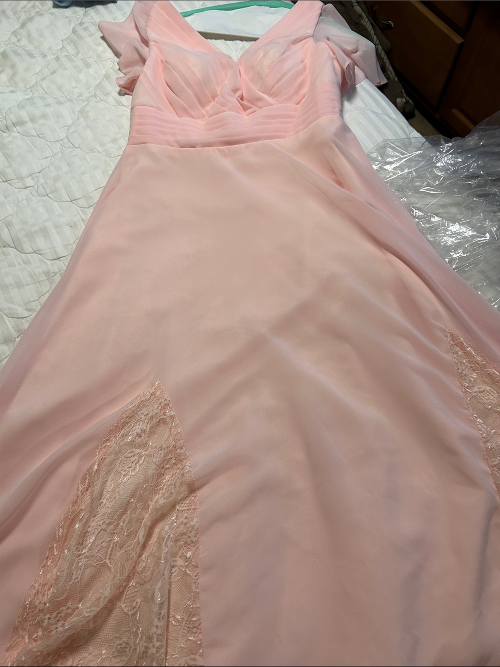 Elegant Pink High-Low Women’s Dress